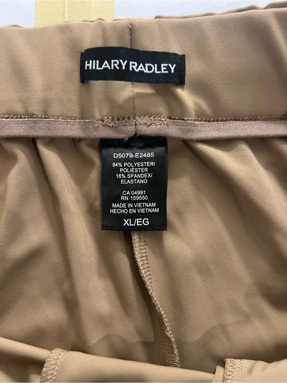 Hilary Radley Women's Camel/Tan Track Joggers